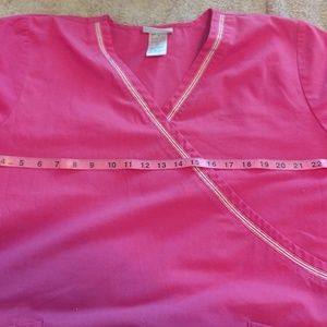 XL Mock Wrap Scrub Top